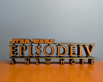 Star Wars Episode 4-6 Freestanding Signs - Personalised Gifts
