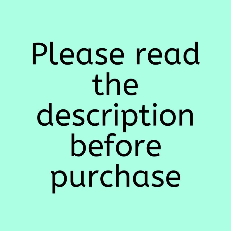 May include: Please read the description before purchase.