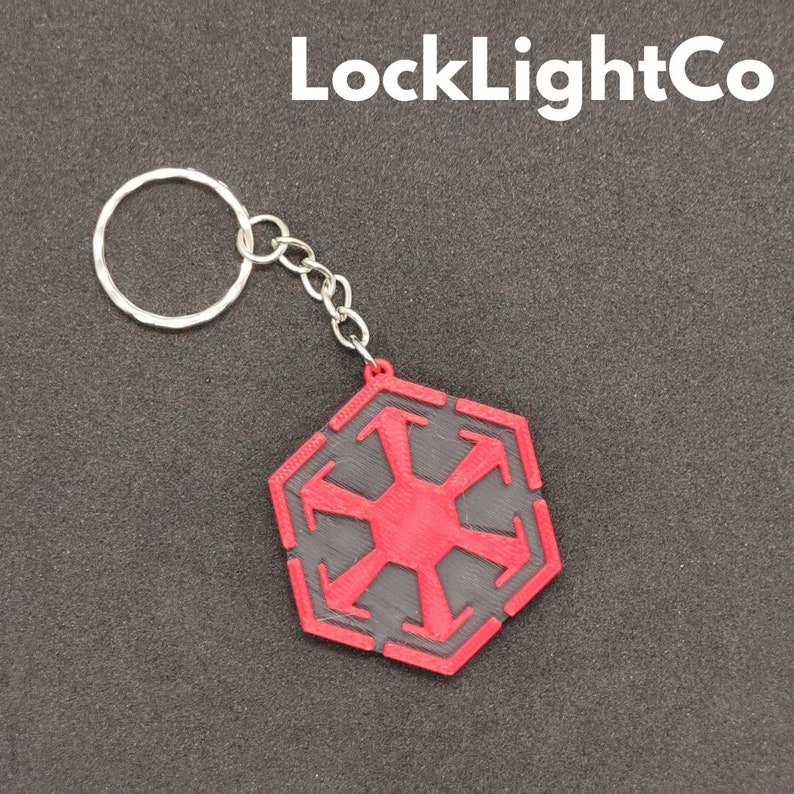 Sith Empire Logo Sign Keyring - Gift - Collectible - SWTOR - KOTOR image 1