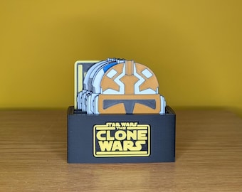 Clone Trooper Helmet Coasters - The Clone Wars