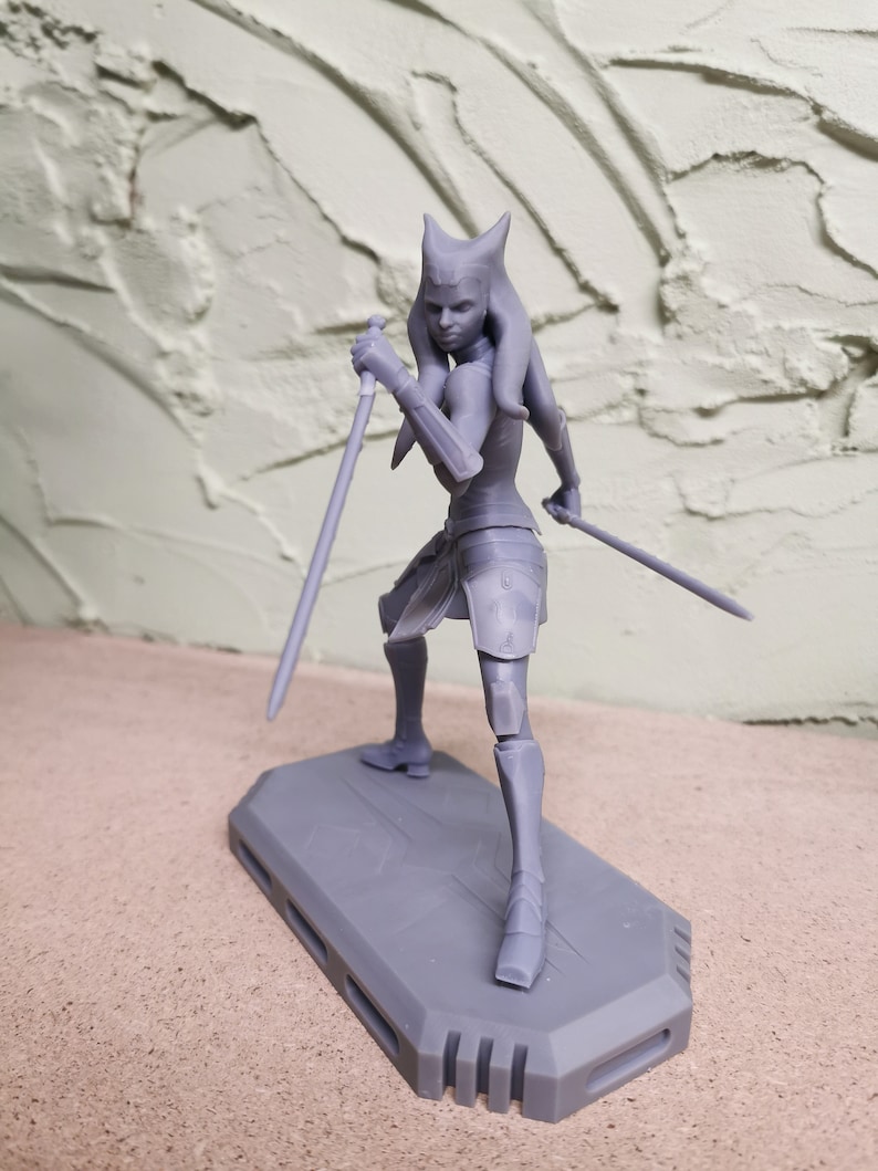 Ahsoka Tano Figure Diorama - Clone Wars - 3D Printed image 4