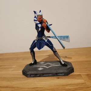 Ahsoka Tano Figure Diorama - Clone Wars - 3D Printed image 1