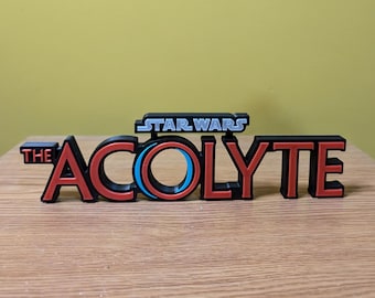 The Acolyte Logo Sign - 3D Printed