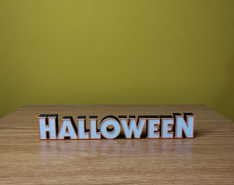 Halloween Movie Logo Sign - Horror - Michael Myers