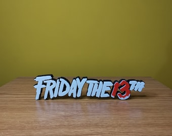 Friday the 13th Movie Logo Sign v2