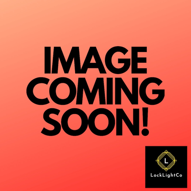 May include: A red-orange gradient background with the words "IMAGE COMING SOON!" in bold black letters. The LockLightCo logo is in the bottom right corner, featuring a black square with a gold geometric design and the company name.