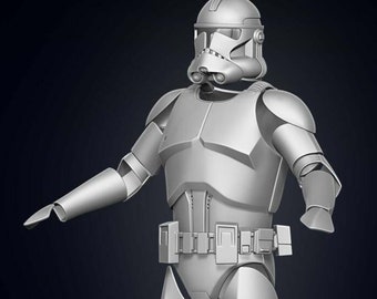Phase 2 ROTS Clone Trooper Tragbare Rüstung - Hochgenaue DIY Kit - Star Wars