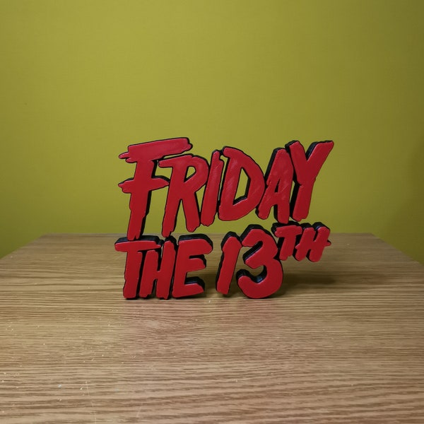 Friday the 13th Movie Logo Sign v1