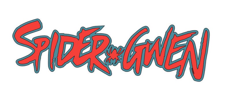Spider Gwen Comic Sign Logo - 3D Printed - Collectible image 3