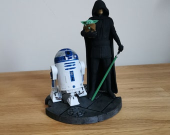 Luke Skywalker y el diorama R2-D2 - The Mandalorian - Impreso en 3D