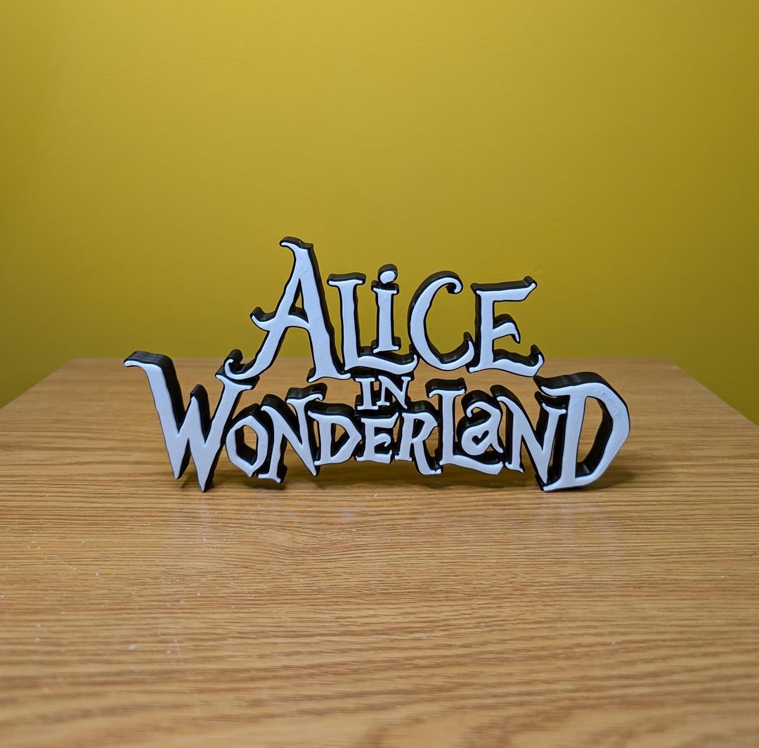Alice Sign Alice in Wonderland Freestanding Sign - Etsy