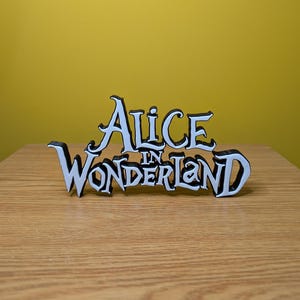 Alice in Wonderland Freestanding Sign