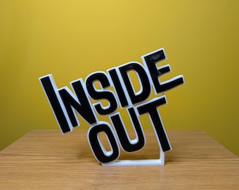 Inside Out Movie Sign - Animated - Kids