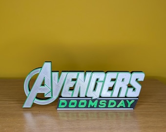 Avengers Doomsday Logo Sign - Marvel - Comic - Collectible