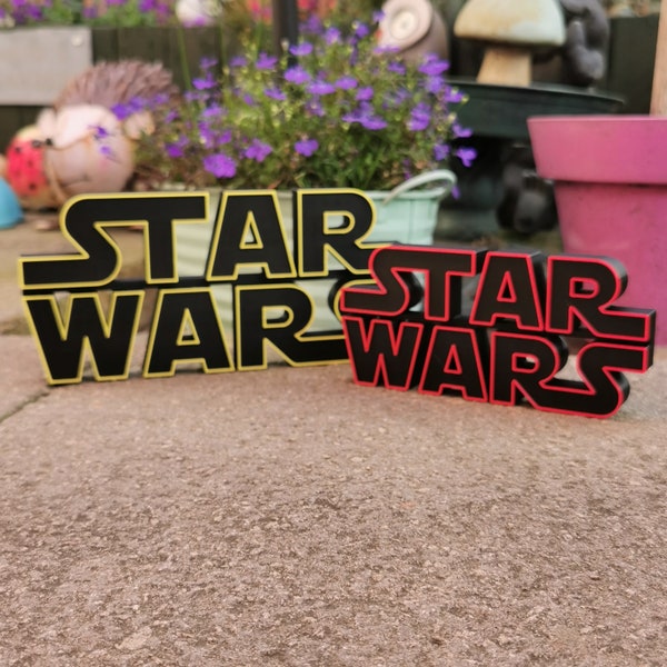 Star Wars Logo Sign - Display - 3D Printed