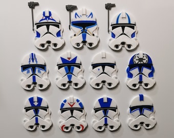 Calamita con elmo del 501° clone: fan art di Star Wars