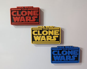 De Clone Wars-magneten - Mini-logoborden
