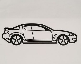 Mazda RX-8 Wall Racer! - 3D Printed - Wall Art - Gift