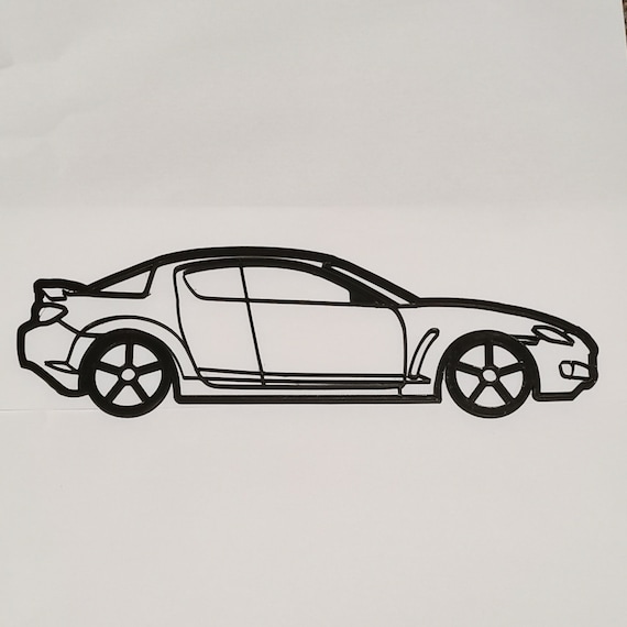 MAZDA RX-8 ガラスオブジェ  レトロ Mazda RX-8 Wall Racer! - 3D Printed - Wall Art - Gift - Etsy