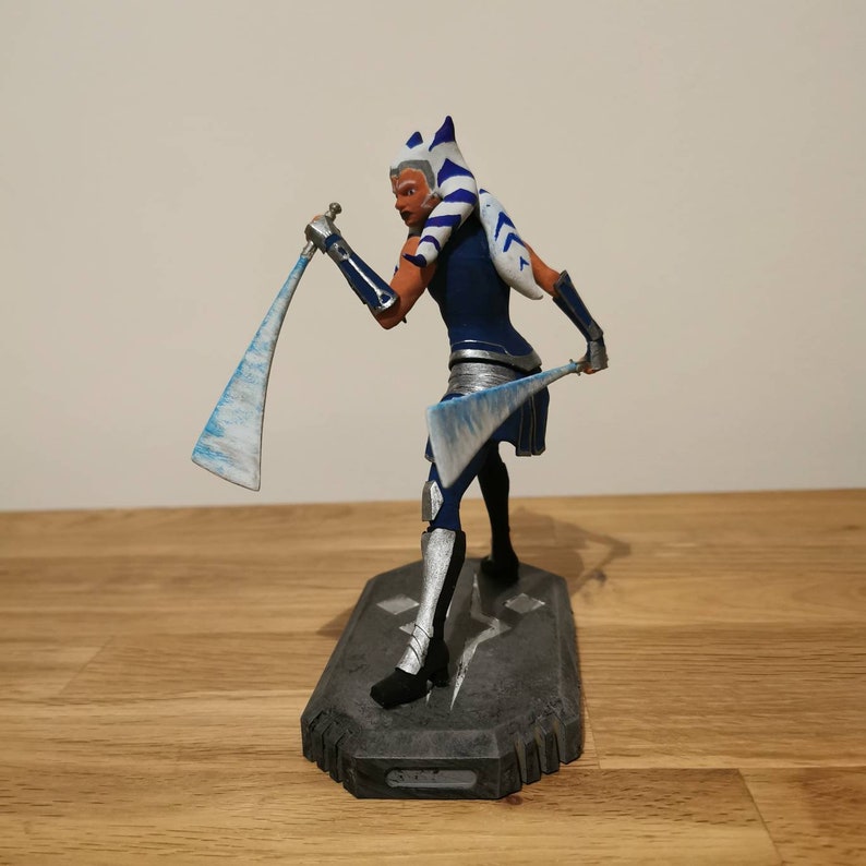 Ahsoka Tano Figure Diorama - Clone Wars - 3D Printed image 3