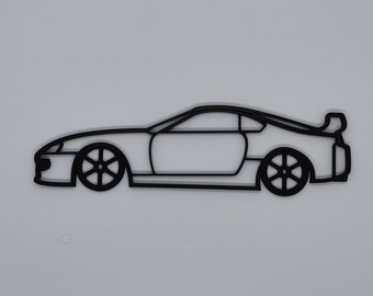 Mk4 Toyota Supra Wall Racer! - 3D Printed - Wall Art - Gift