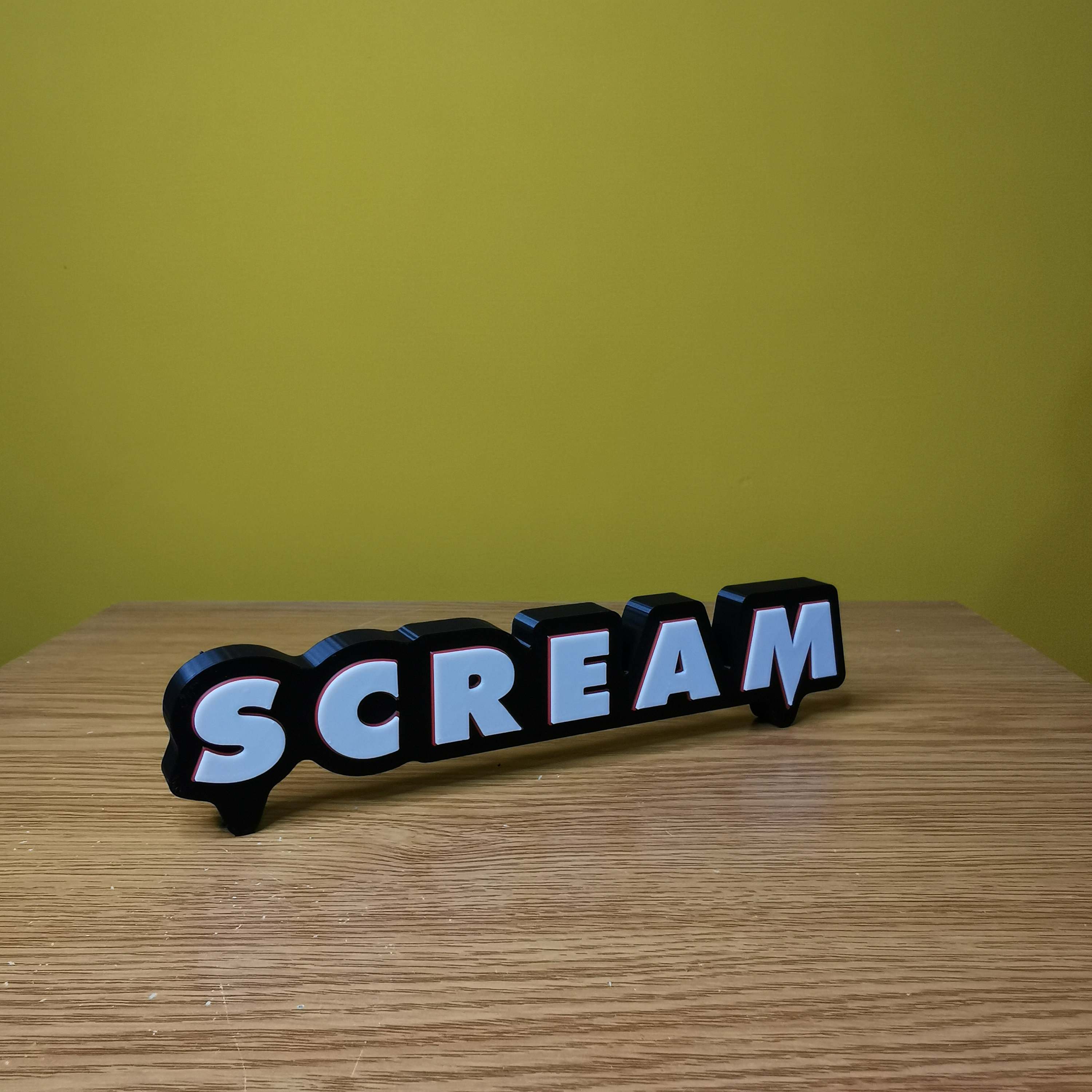Scream (1-7) Movie Logo Sign - Collectible - 3D Printed - Etsy