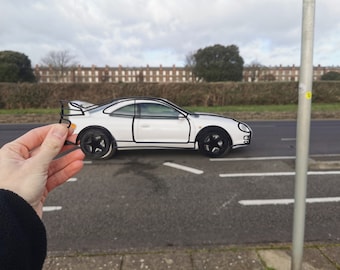 Toyota Celica 6th Gen Wall Racer! - 3D Printed - Wall Art - Gift