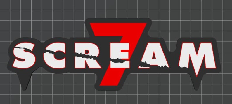 Scream (1-7) Movie Logo Sign - Collectible - 3D Printed image 8