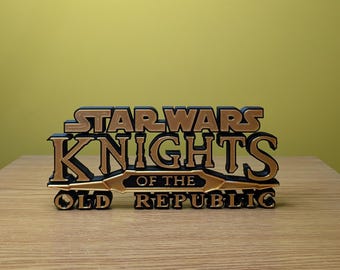 Knights of the Old Republic Logo Sign - 3D Printed