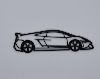 Lamborghini Gallardo Superleggera Wall Racer! - 3D Printed - Wall Art - Gift