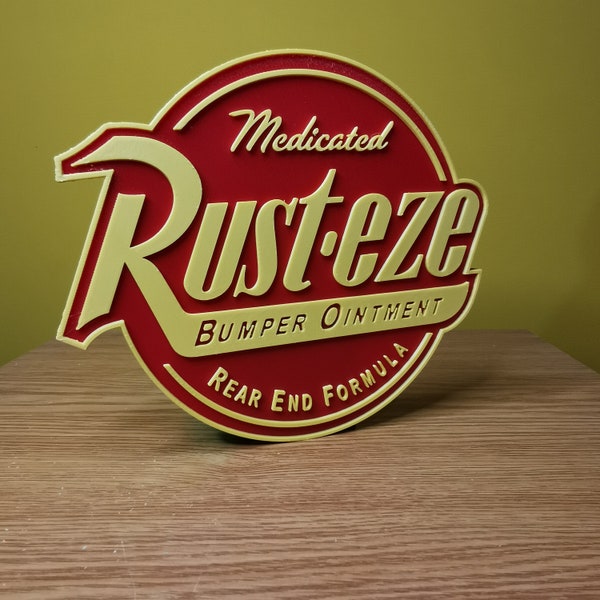 Cars Rusteze Sign Logo - Automobile Zeichentrickfilm inspiriert Schild