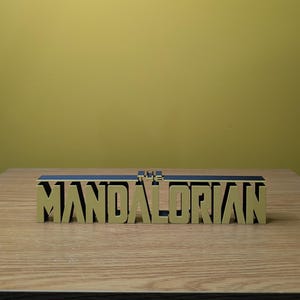 Letrero flotante de El Mandaloriano - Star Wars - Impresión 3D