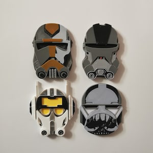 The Bad Batch Helmet Fridge Magnets: Star Wars Collectible Gift