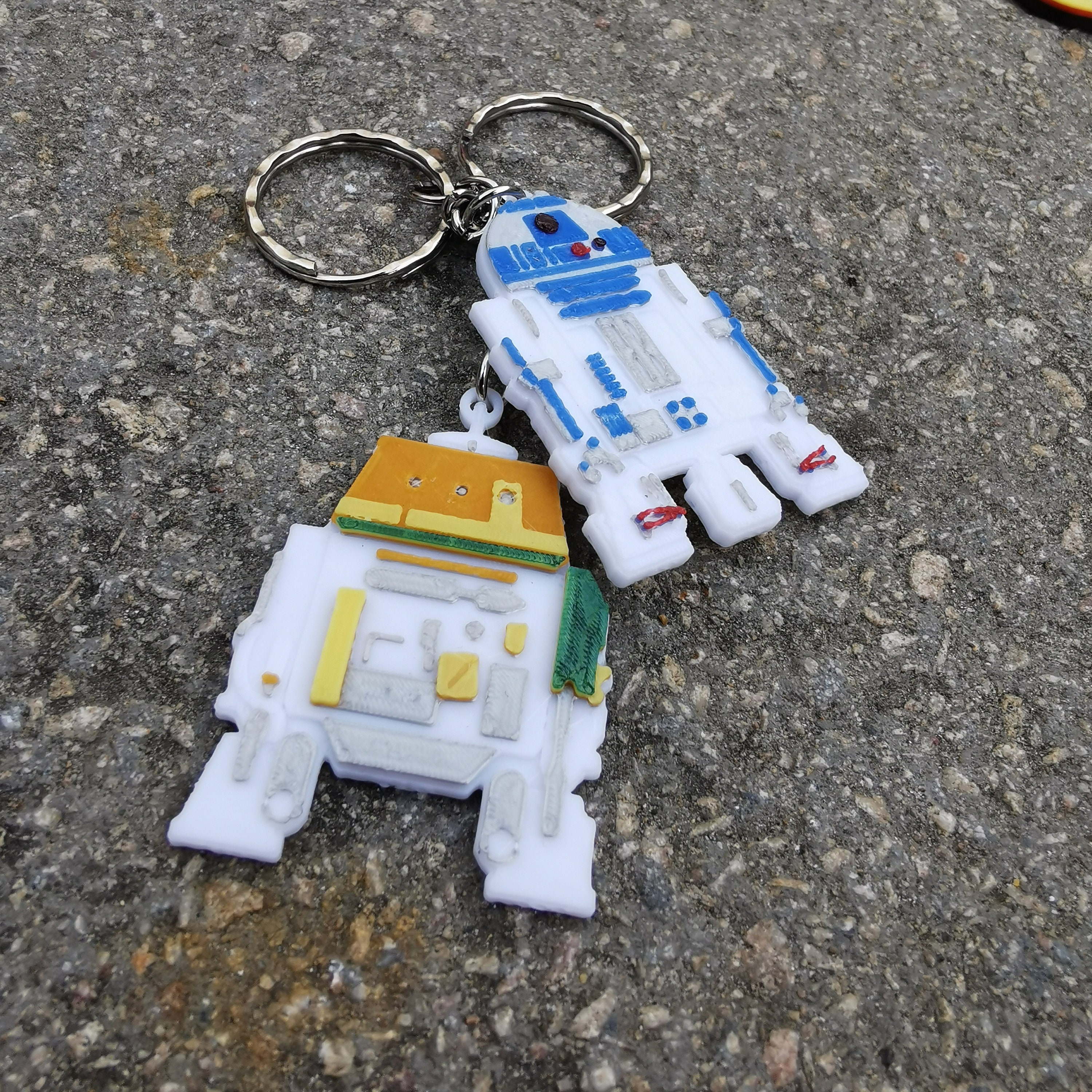 スターウォーズ R2D2 とチョッパードロイド キーリング/キーチェーン