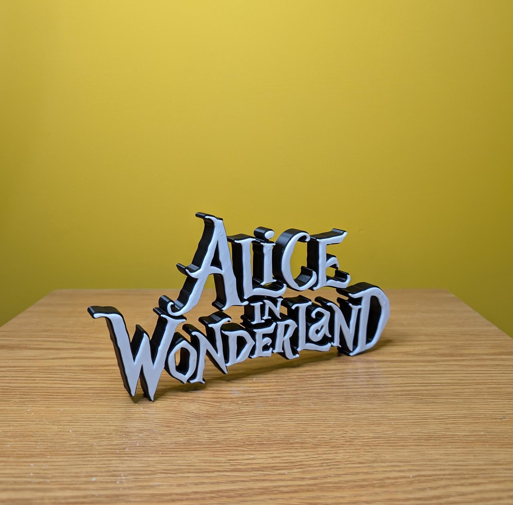 Alice Sign Alice in Wonderland Freestanding Sign - Etsy