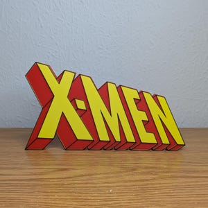 Klassisk X-Men serietidningslogotyp - 3D-utskriven - Samlarobjekt