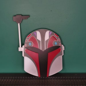 Tabliczki na hełm Sabine Wren - różne style - gwiazda - Ahsoka - Rebelianci zdjęcie 8