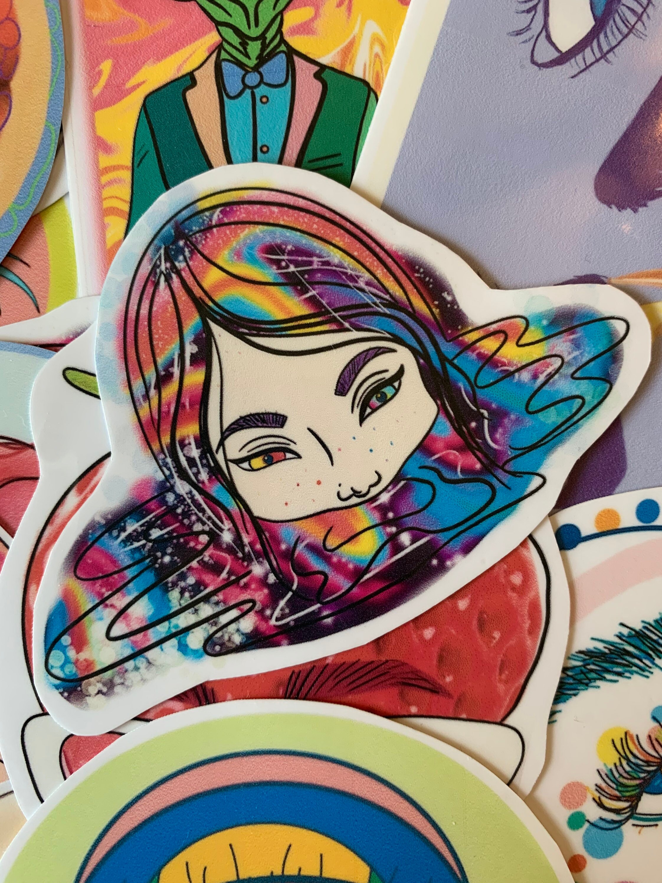 Trippy Sticker Sticker Waterproof Sticker Car Sticker Etsy