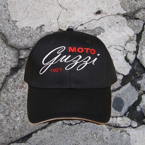 Moto Guzzi Cursive Guzzi Cap.....Black