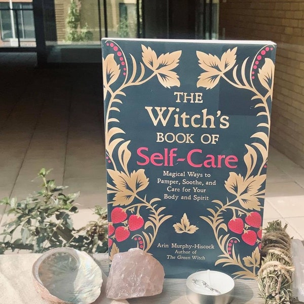 The witches book of self care + rosemary smudge gift bundle, pagan, wicca, wiccan, crystals, smudge, wicca book, goddess, baby witch, gift