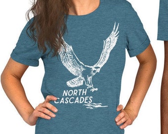 North Cascades osprey - Short-Sleeve Unisex T-Shirt - Multiple Colors Available