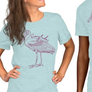 Everglades Spoonbill - Short-Sleeve Unisex T-Shirt - Multiple Colors Available