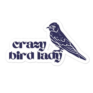 Crazy Bird Lady purple martin decal