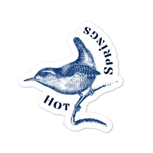 Hot Springs wren decal - Arkansas sticker