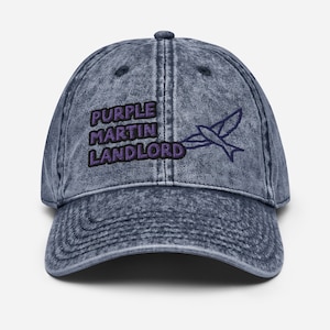 Purple Martin Landlord Vintage Cotton Twill Cap
