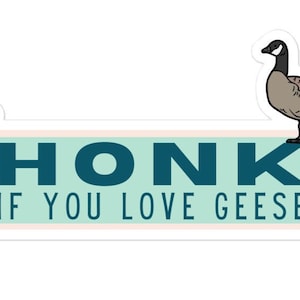 Ter toe als u van ganzensticker houdt - de bumpersticker van het ganzenoverdrukplaatje