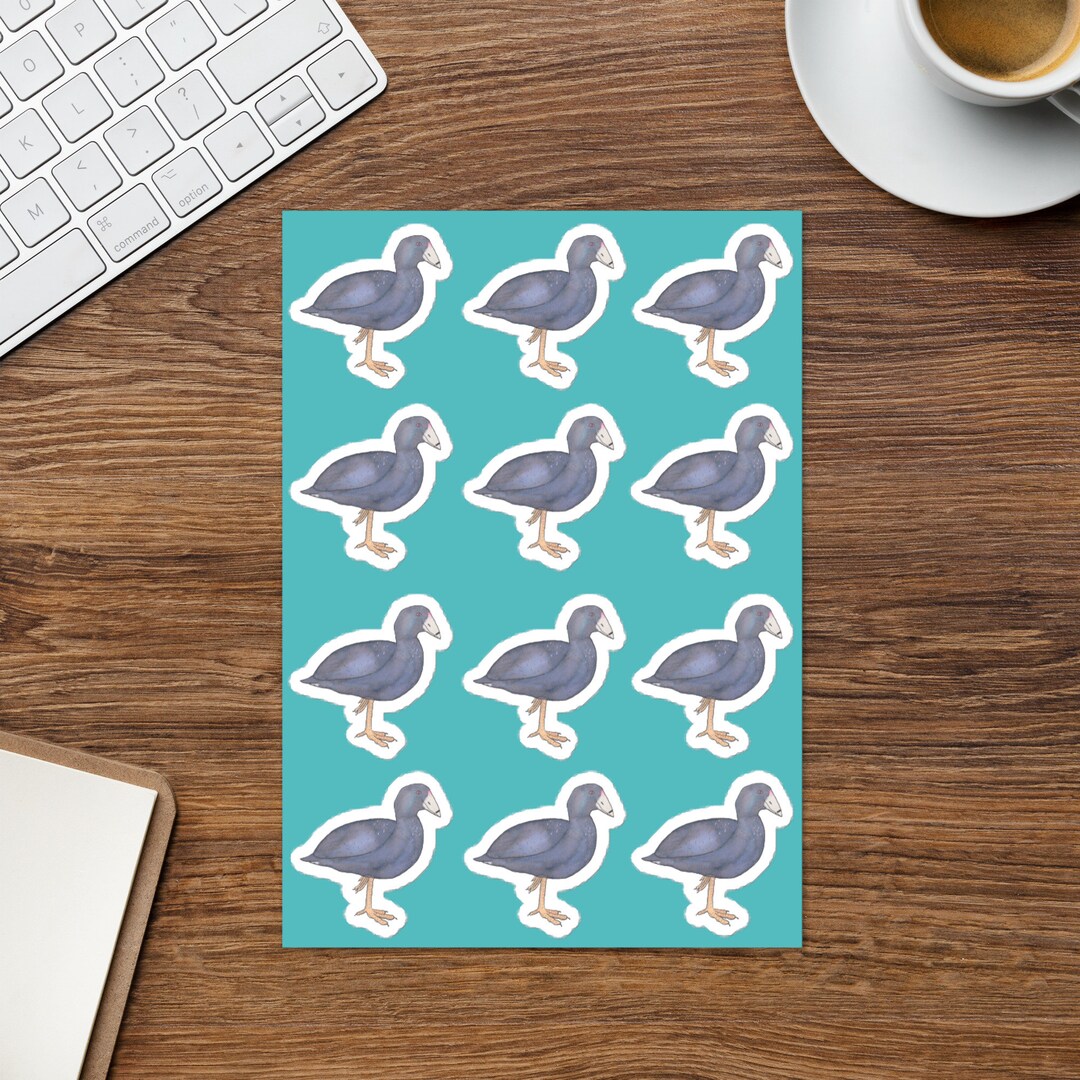 American Coot Sticker Sheet 5.83″×8.27″ - Etsy