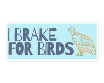 Ibrake voor vogels 5,5" bumpersticker sticker