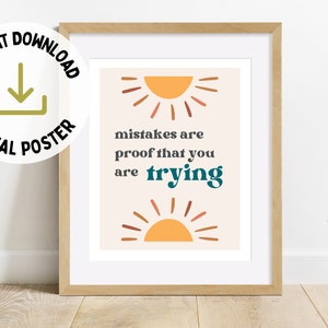 Therapy Office Poster | Calming Corner | Mental Health Print | Downloadable Print | Printable | Colorful Print | Kids Room Print