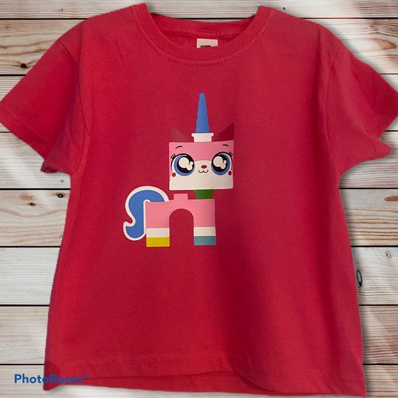 Lego Movie 2 Unikitty Tshirt. Girls Lego Character Tee. Lego Etsy UK